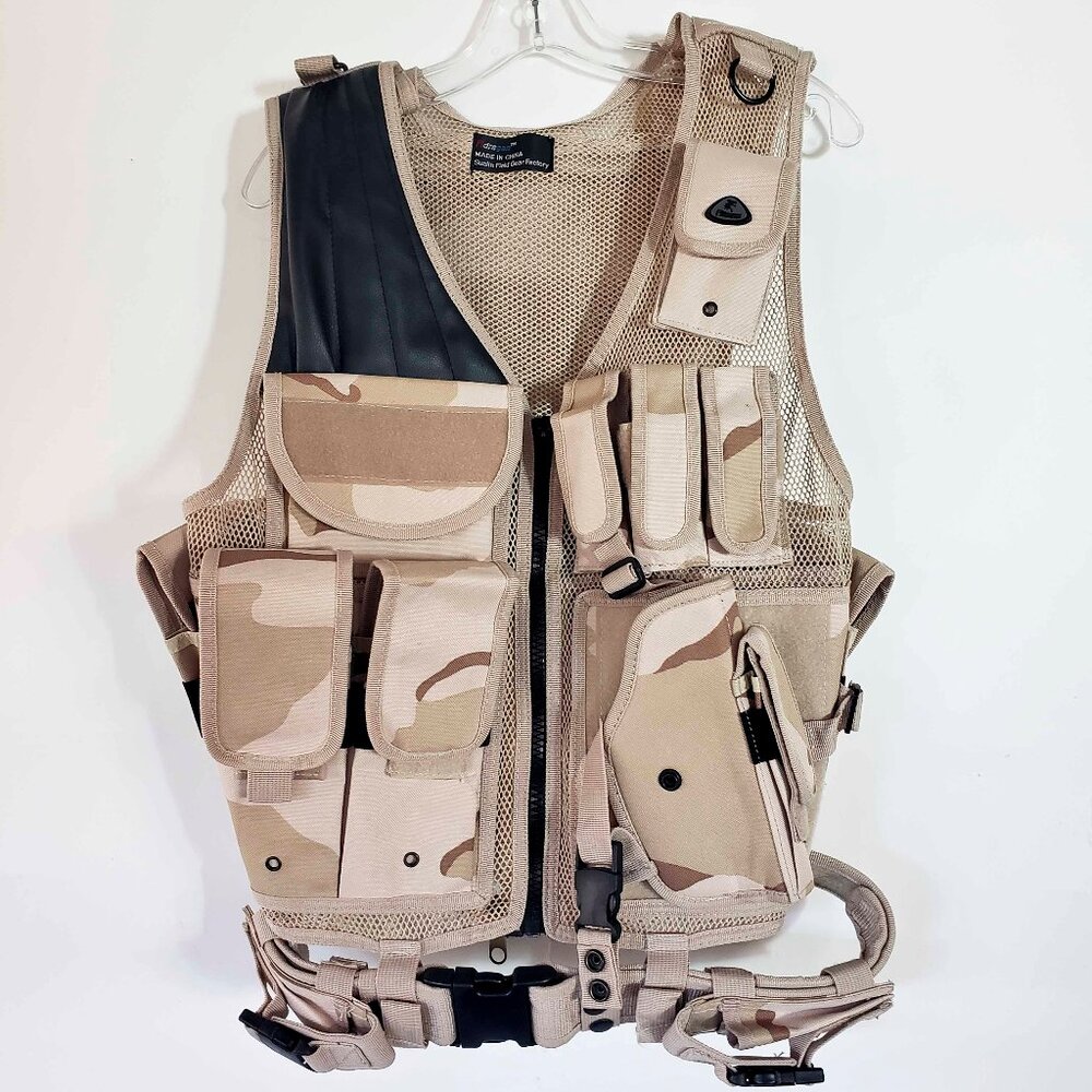 fiDragon Tactical Vest Desert Camo NEW